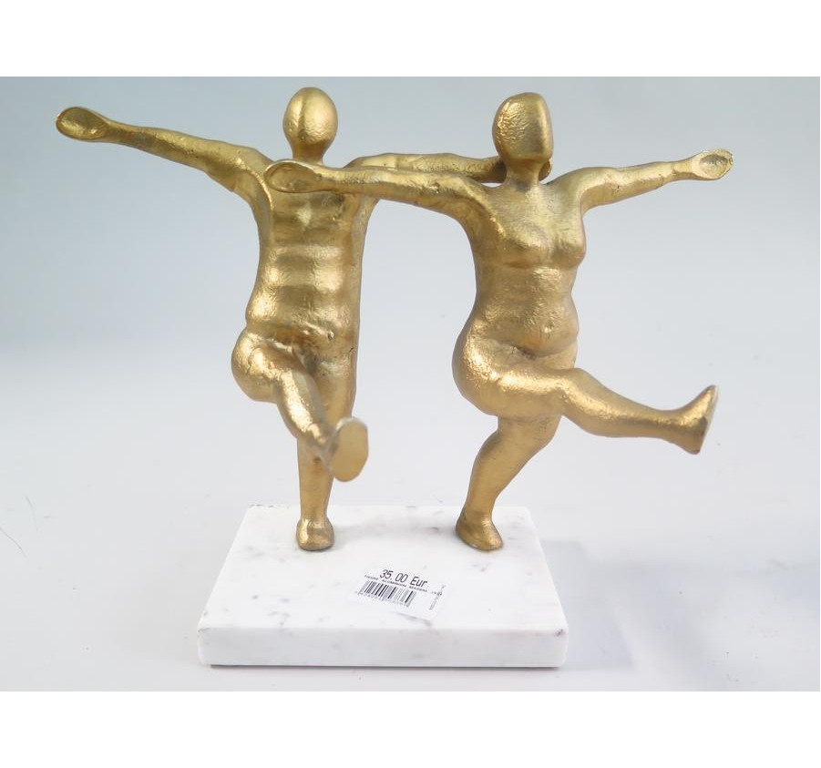 FIGURINE EN ALUMINIUM DORE