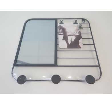 MIROIR EN METAL NOIR AVEC︱Lory