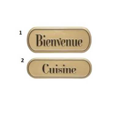 PLAQUE DE PORTE EN METAL︱Lory