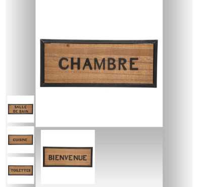 PLAQUE DE PORTE EN BOIS ET︱Lory