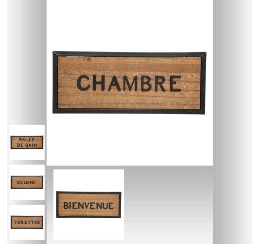 PLAQUE DE PORTE EN BOIS ET︱Lory