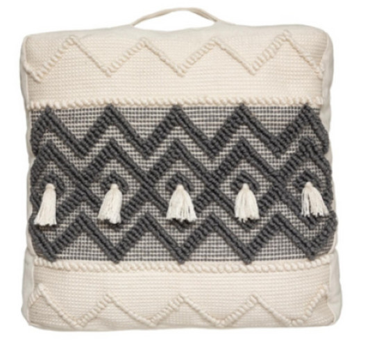 COUSSIN DE SOL TRICOT GRIS ET︱Lory