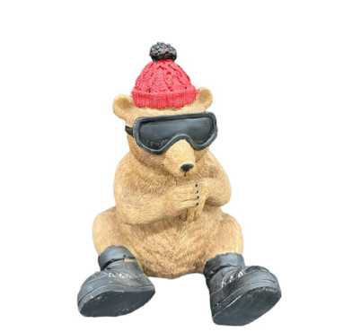 OURS ASSIS AVEC SON BONNET︱Lory