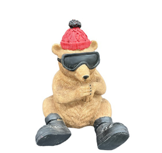 OURS ASSIS AVEC SON BONNET︱Lory