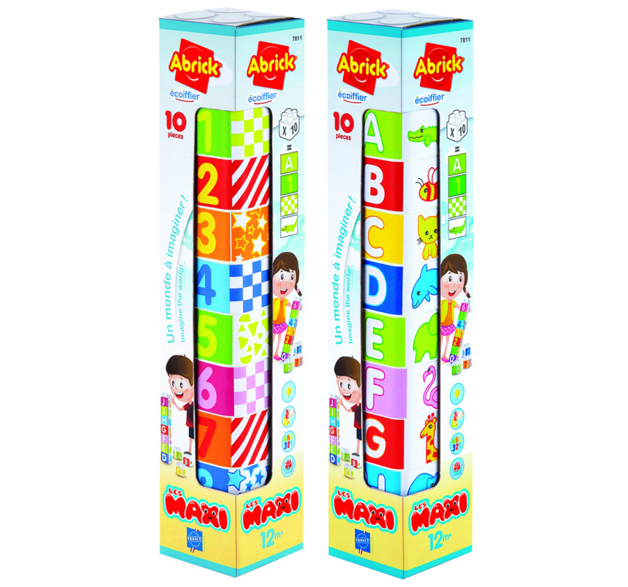 TOUR CUBES CHIFFRE X10PCS