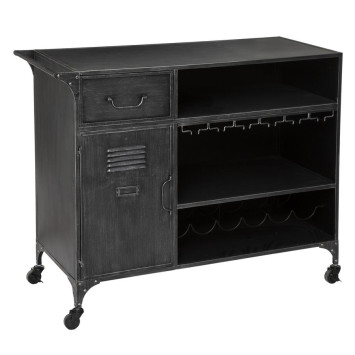 MEUBLE BAR SEVIN EN FER︱Lory