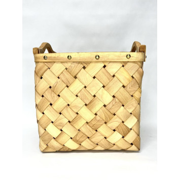 PANIER BOIS CLAIR AVEC ANSES︱Lory