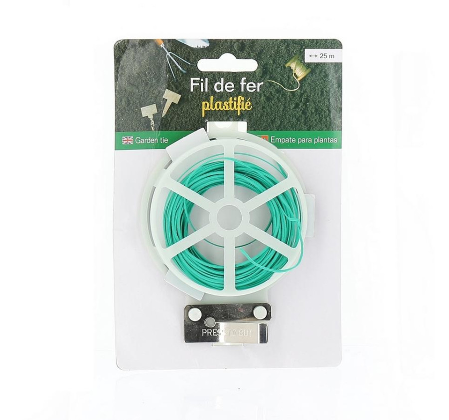 FIL DE FER PLASTIFIE VERT