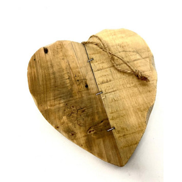 COEUR EN BOIS A SUSPENDRE AVEC︱Lory