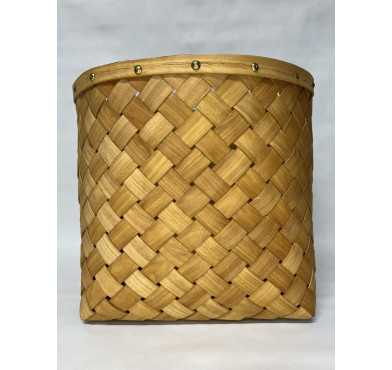 PANIER ROND EN BOIS CLAIR︱Lory