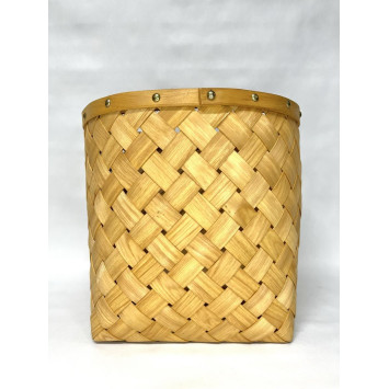 PANIER ROND EN BOIS CLAIR︱Lory