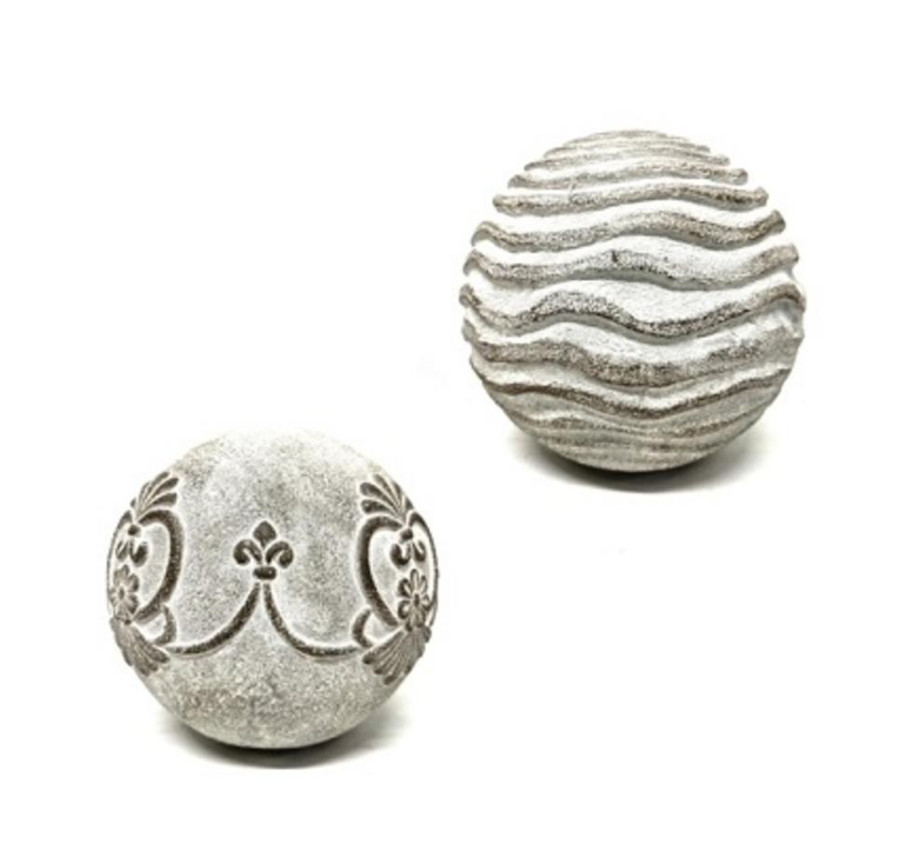 BOULE EN MAGNESIE GRIS CIMENT