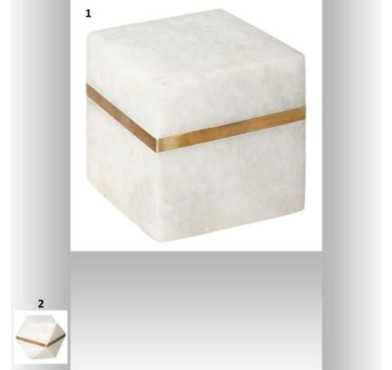 DECORATION MARBRE BLANC LISERE︱Lory