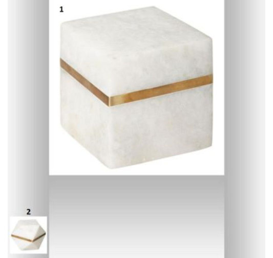 DECORATION MARBRE BLANC LISERE︱Lory