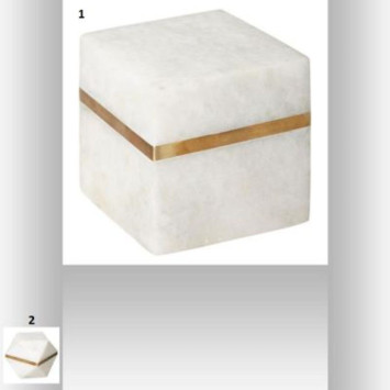 DECORATION MARBRE BLANC LISERE︱Lory