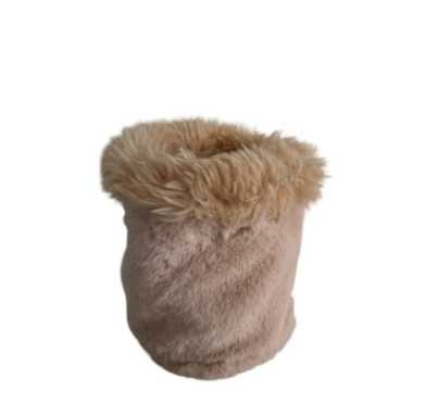 CONTENANT ROND FOURRURE ROSE︱Lory