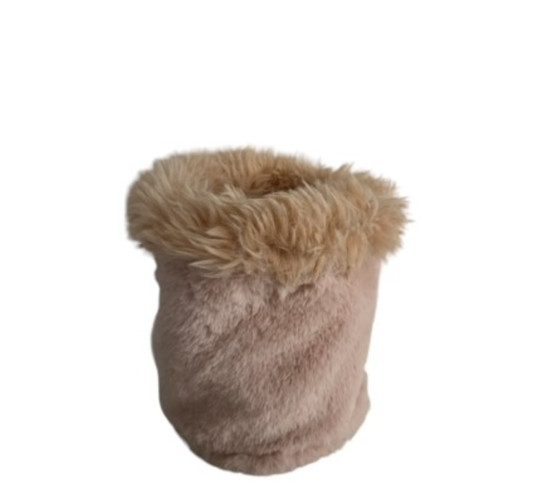 CONTENANT ROND FOURRURE ROSE︱Lory