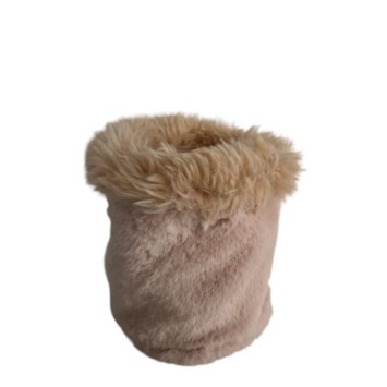 CONTENANT ROND FOURRURE ROSE︱Lory