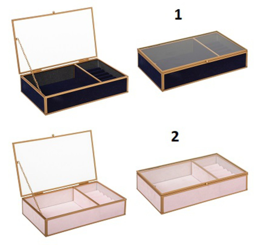 BOITE A BIJOUX EN VERRE