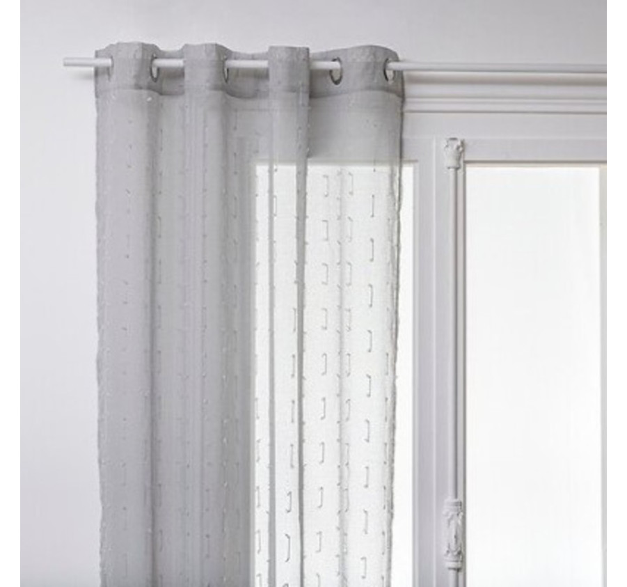 VOILAGE COLORIS GRIS 140X240CM