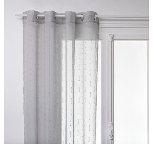 VOILAGE COLORIS GRIS 140X240CM︱Lory