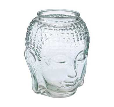 VASE BOUDDHA VERRE TRANSPARENT︱Lory
