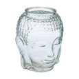 VASE BOUDDHA VERRE TRANSPARENT