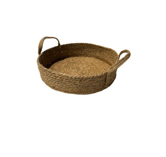 PANIER ROND EN JUTE AVEC ANSE︱Lory