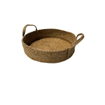 PANIER ROND EN JUTE AVEC ANSE︱Lory