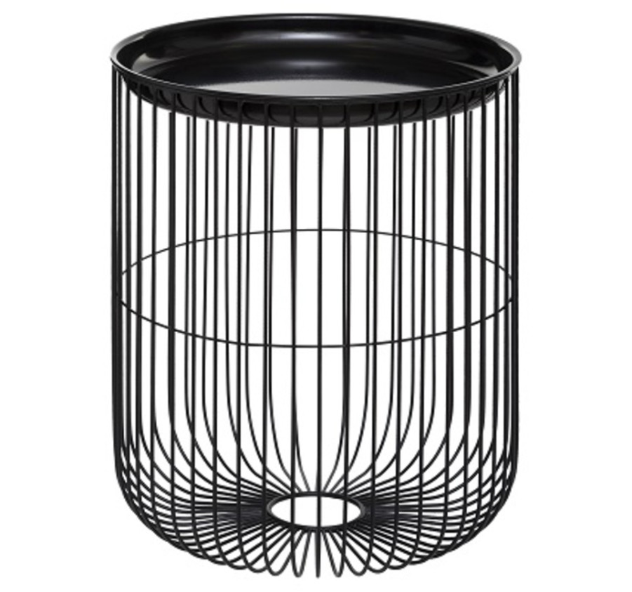 TABLE CAFE METAL NOIR NOLAN