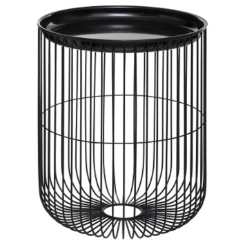 TABLE CAFE METAL NOIR NOLAN︱Lory