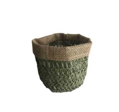 PANIER EN OSIER VERT︱Lory