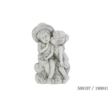 STATUE FILLE ET GARCON︱Lory