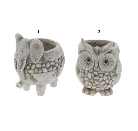 POT EN BETON CHOUETTE OU︱Lory