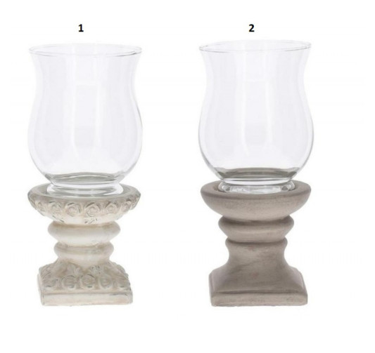 PHOTOPHORE EN VERRE AVEC PIED︱Lory