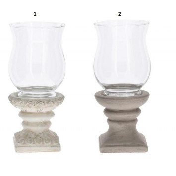 PHOTOPHORE EN VERRE AVEC PIED︱Lory