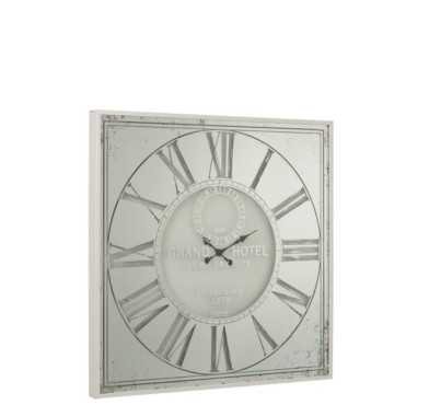 HORLOGE CARREE MIROIR METAL︱Lory
