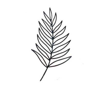 FEUILLE DECORATIVE EN METAL︱Lory