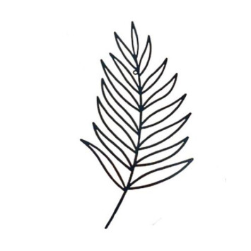 FEUILLE DECORATIVE EN METAL︱Lory