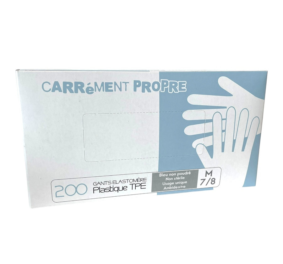 GANT PLASTIQUE BLEU X200