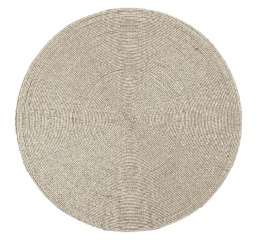 SET TABLE EN PERLES COLORIS OR