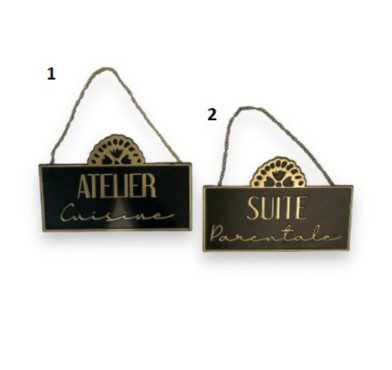 PLAQUE EN METAL POUR PORTE︱Lory