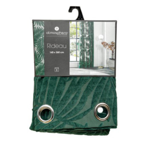 RIDEAU EN VELOURS VERT︱Lory