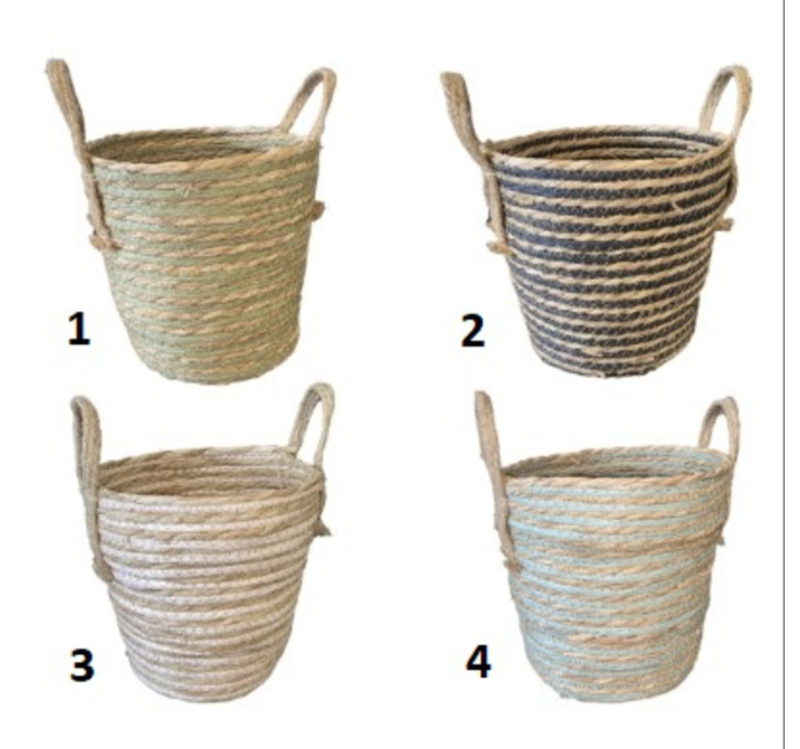 PANIER EN OSIER AVEC DEUX