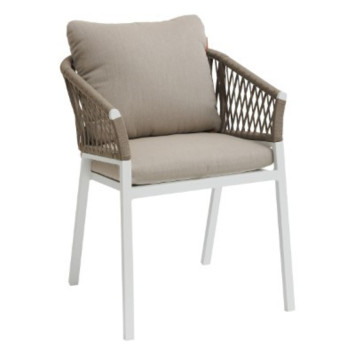 FAUTEUIL REPAS COLORIS TAUPE︱Lory