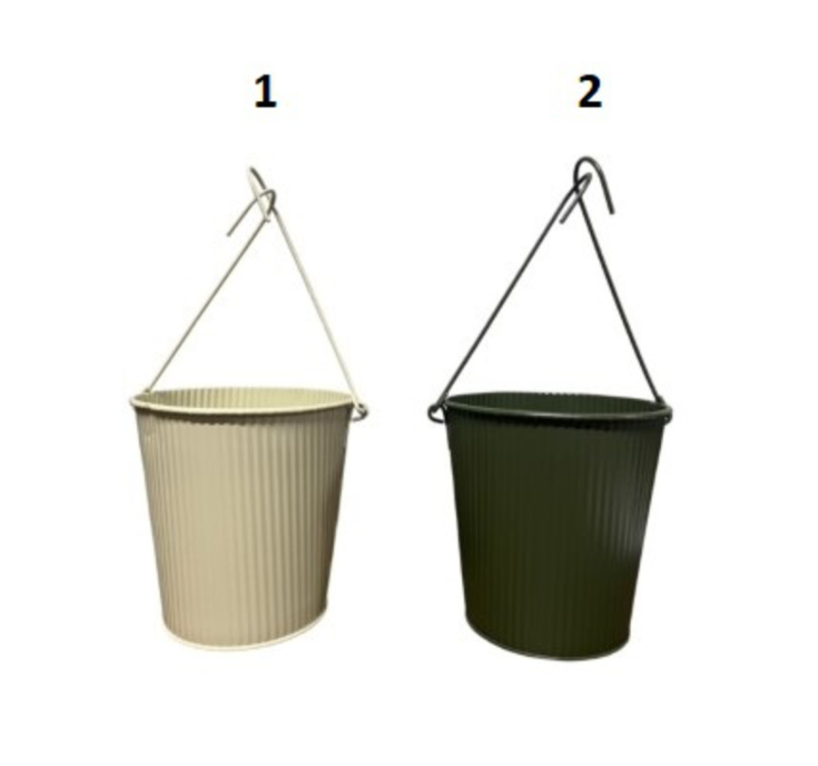 JARDINIERE EN METAL AVEC ANSE