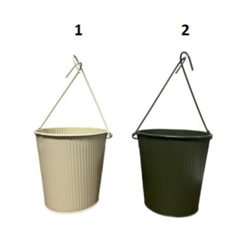 JARDINIERE EN METAL AVEC ANSE︱Lory