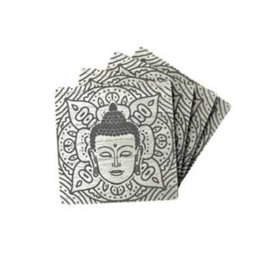 DESSOUS DE VERRE EN BOIS CARRE︱Lory