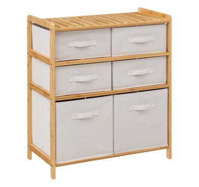 MEUBLE ETAGERE AVEC 6 PANIERS︱Lory