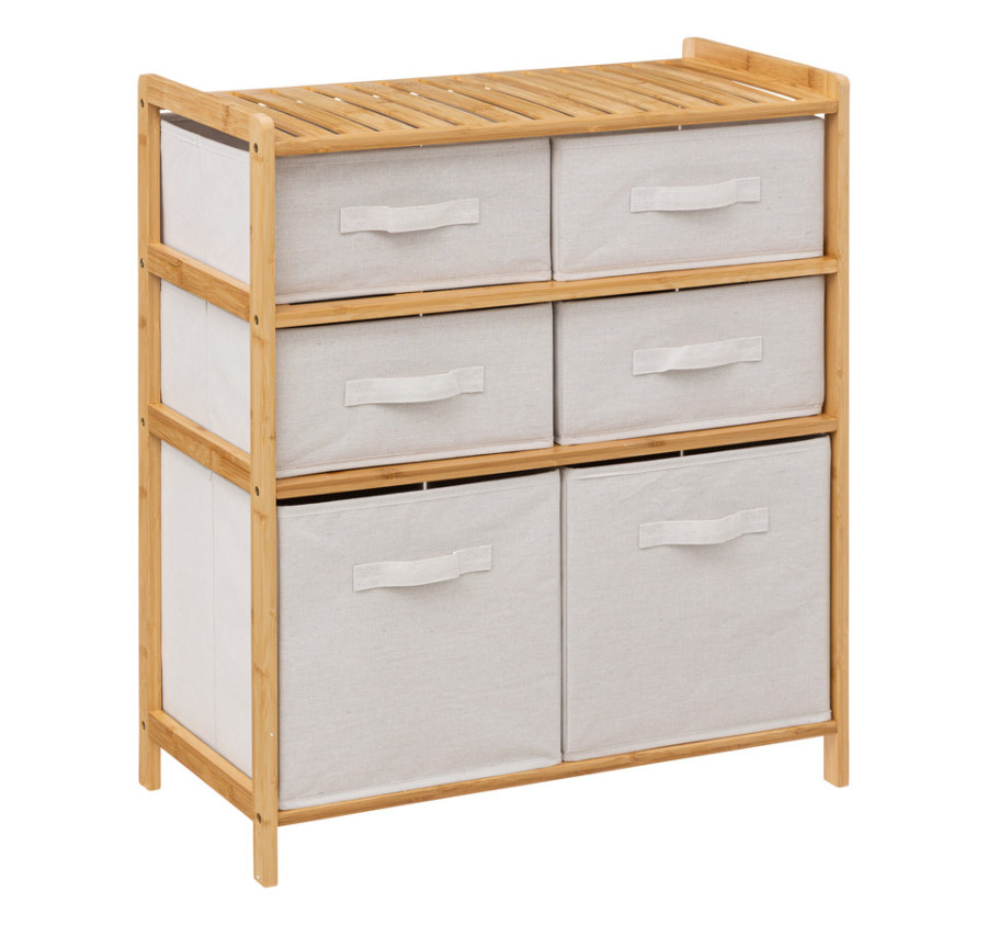 MEUBLE ETAGERE AVEC 6 PANIERS